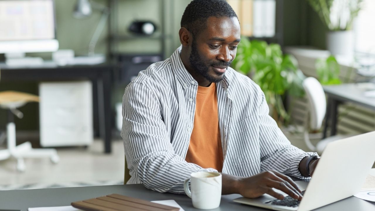 man at laptop