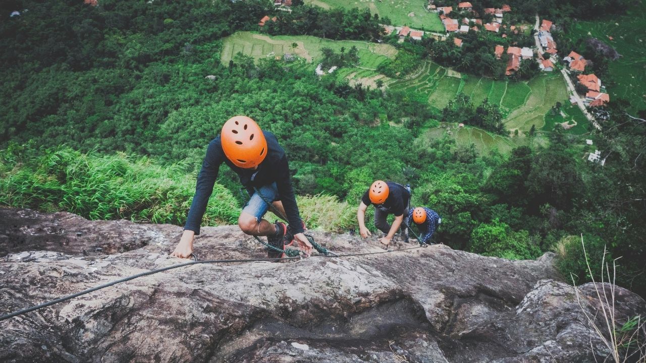 rock climbing